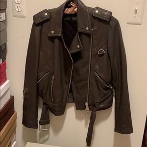 PENDING Leather coat